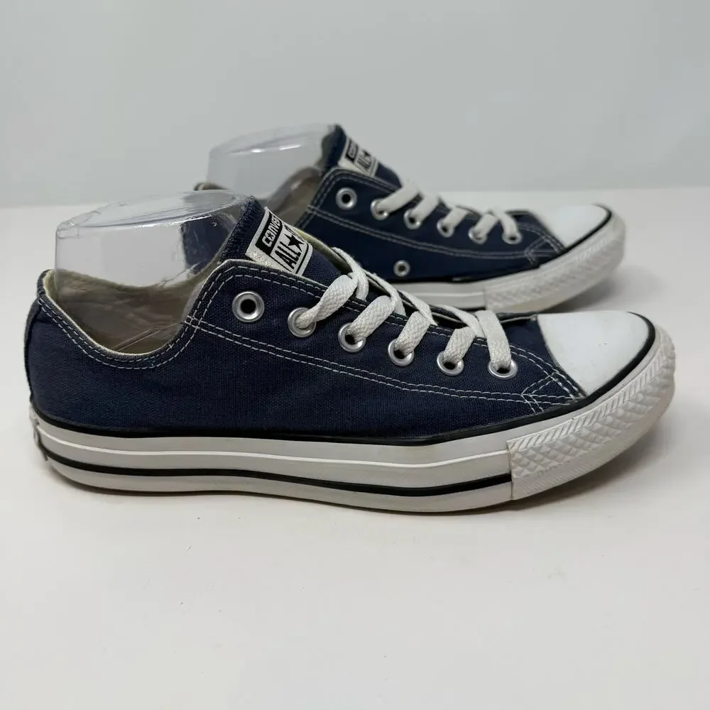 Converse Chuck Taylor Allstars Navy Women's 8.5 Low Top Sneakers - Picture 6 of 10